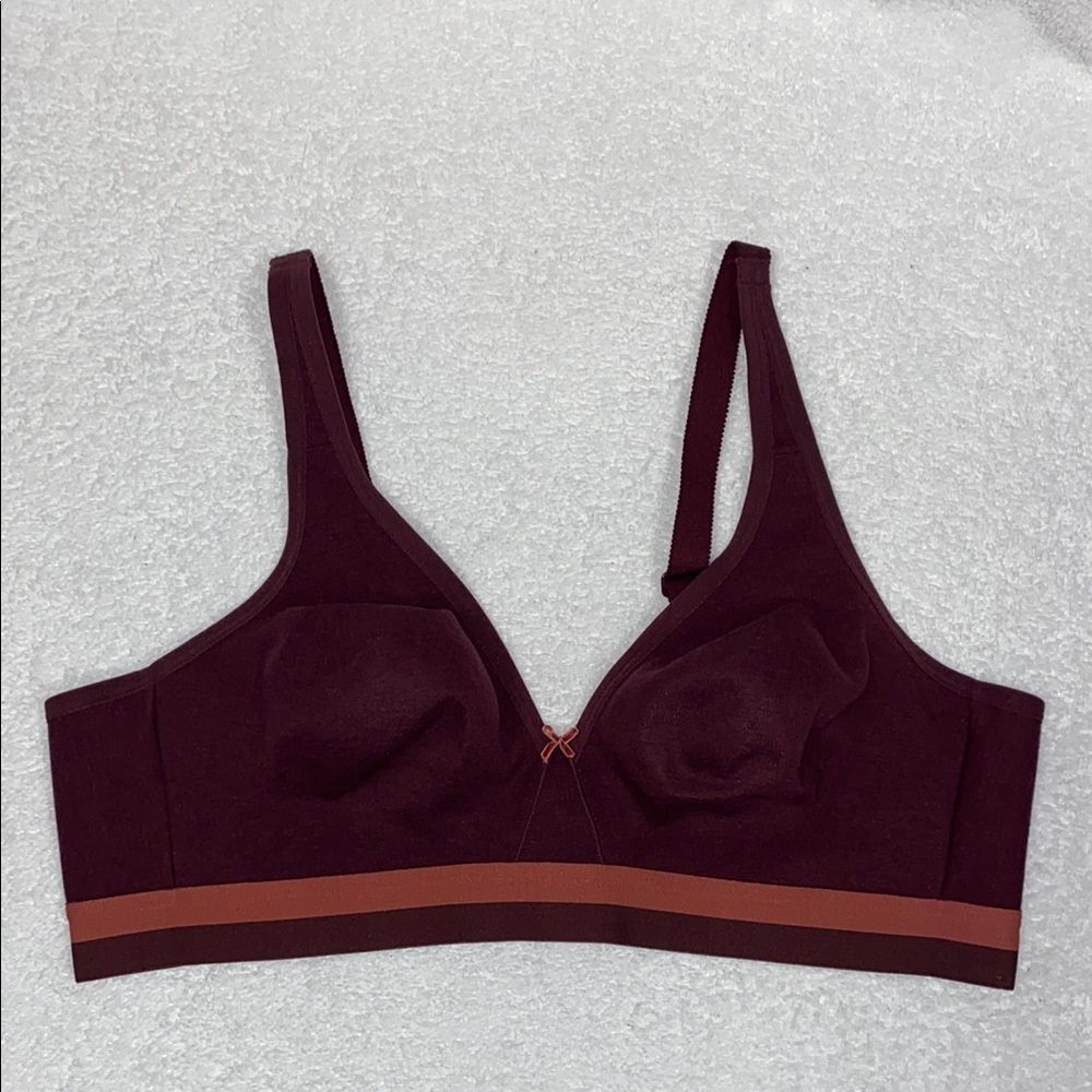 Cacique maroon Intimates sports Bra 44c